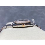Datejust series, 31mm brown dial with diamonds, rose gold two-tone strap